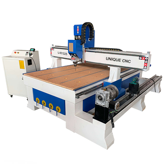 3D CNC Router With 4th Rotary For Flat Wood And Columns