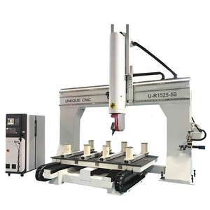 5 Axis Cnc Machine with Movable Table for Wood Styrofoam Aluminum Mould Making